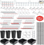 240PCS Pegboard Hooks Assortment, Pegboard Organizer Kit by FALPRO