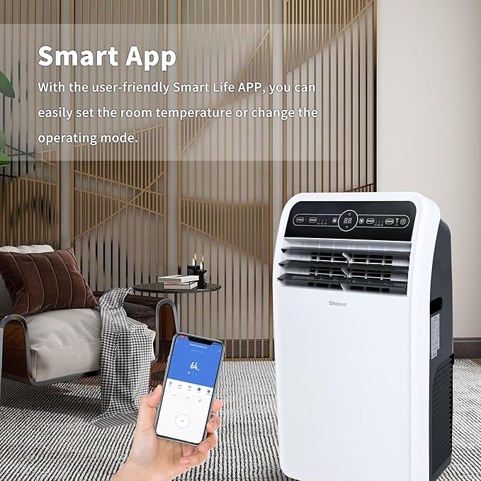 Shinco 10, 000 BTU Portable Air Conditioner, Portable AC Unit - Image 4