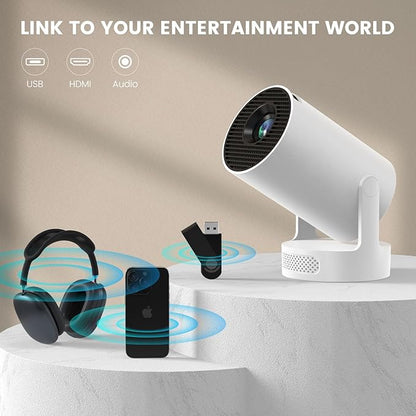 Mini Portable Projector with Wifi6 and Bluetooth, 4K Projector Support 5w Sound - Image 7