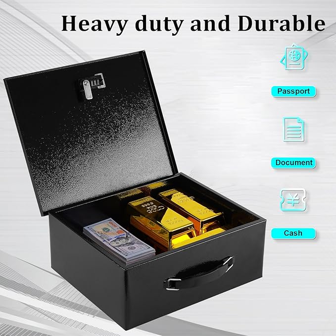 Dalmbox Portable Metal Safe Box - Image 5