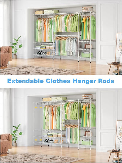 Ulif E11 Heavy-Duty Garment Rack, Metal Freestanding Clothes Rack and Closet - Image 3
