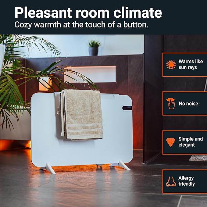 Könighaus 600W Smart Dual Space Heater – Wall heater and mobile use – WiFi App - Image 2