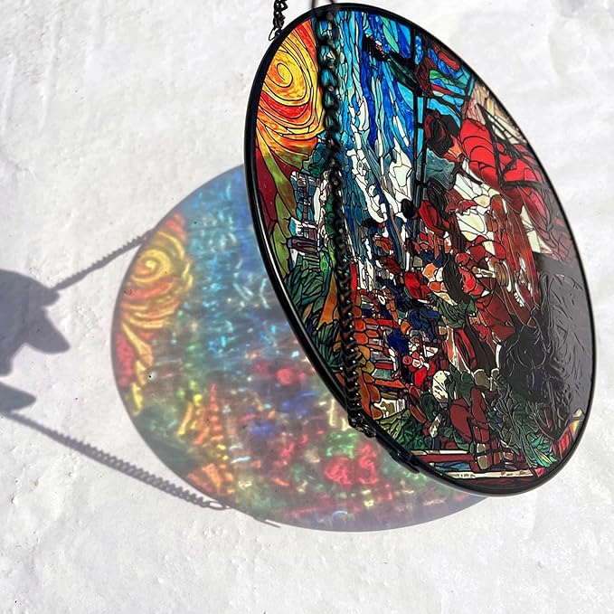 Stained Glass Window Hanging, Stunning 8''/20CM Suncatchers - Image 2
