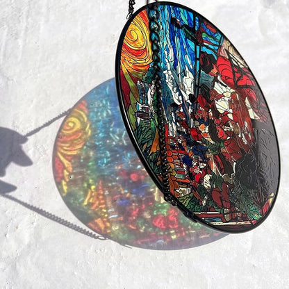 Stained Glass Window Hanging, Stunning 8''/20CM Suncatchers - Image 2