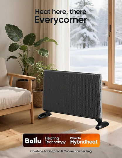 Ballu Mica Infrared Space Heater Large Room, Panel Heater - Image 6