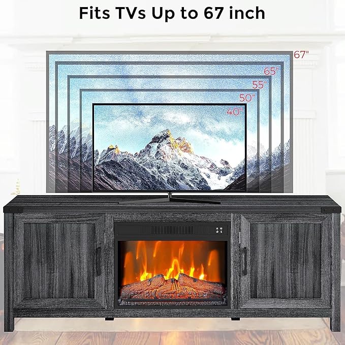 Electric Fireplace, Fireplace TV Stand - Image 5