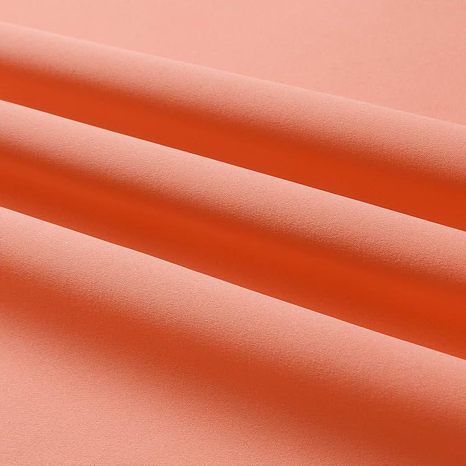 DUALIFE Coral Curtains 63 Inches Long 2 Panels Set - Image 8