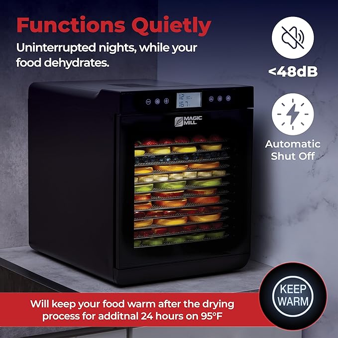 Magic Mill Premium Food Dehydrator Machine 800W Dryer - Image 8