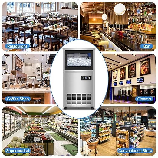 Commercial Ice Maker Machine 150 Lbs/24H, 30 Lbs Ice Bin, Undercounter Ice - Image 8