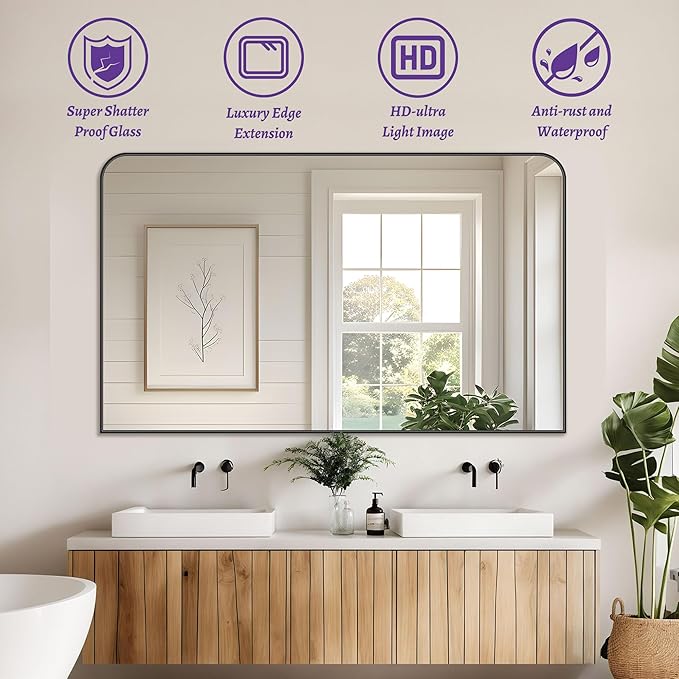 Bathroom Mirror, Wall Mirrors, Bathroom Vanity Mirror - Image 8