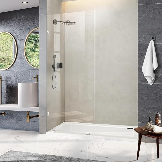 Bathroom Shower Glass Door 32 * 78" by Unknown