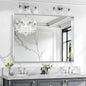 CIRCUMI Silver Bathroom Mirror, Brushed Finish, Tempered Glass, Large Mirror by CIRCUMIMirror