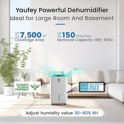 Yaufey 150 Pints Energy Star Dehumidifier - Image 2