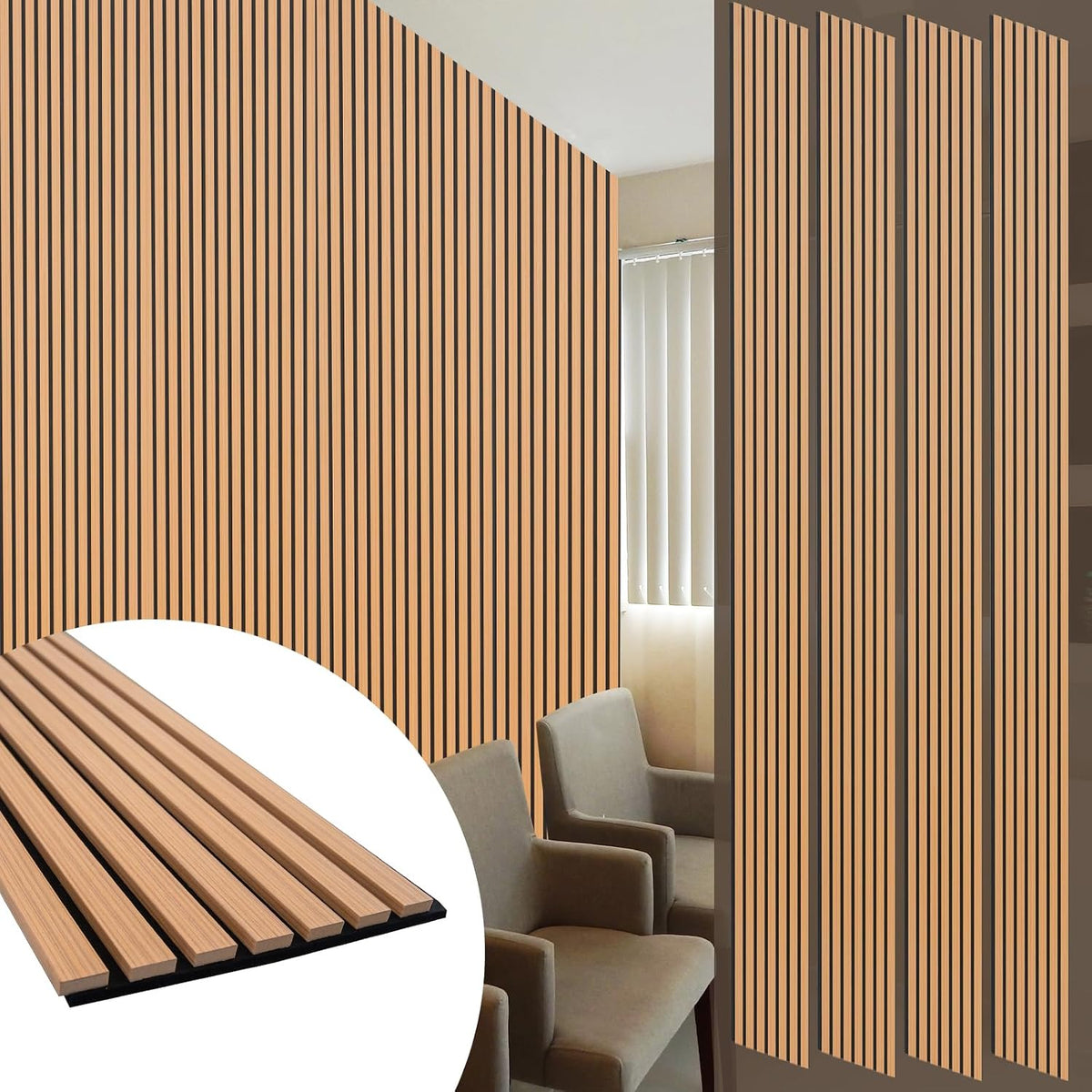 yuzzy wood panels for wall - 9 feet, main product view