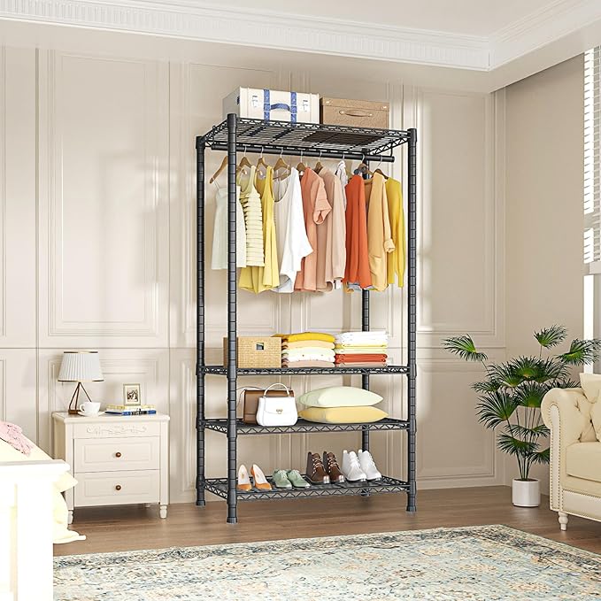 Ulif H2 Heavy Duty Clothes Rack, Freestanding 4 Tiers Garment Rack - Image 2