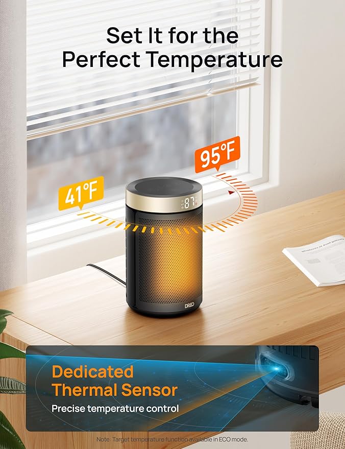 DREO Space Heater, Portable Electric Heaters - Image 6