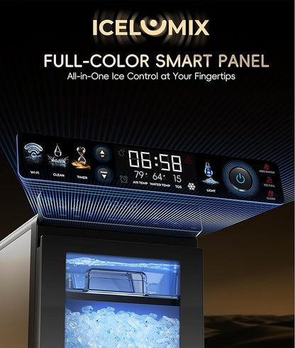 ecozy Smart Nugget Ice Maker Countertop, First Full-Color Smart Panel Ice - Image 2