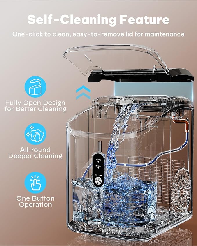 Silonn Nugget Ice Maker Countertop, Pellet Ice Machine - Image 4