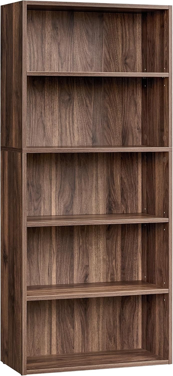 VASAGLE 5-Tier Bookshelf, Storage Organizer, 23.6 x 9.4 x 52.8 Inches