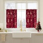 NICETOWN 2 Panels Christmas Cafe Curtains by NICETOWN