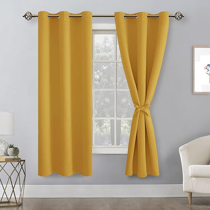Hiasan Blackout Curtains for Bedroom, 42 x 63 Inches Length - Image 2