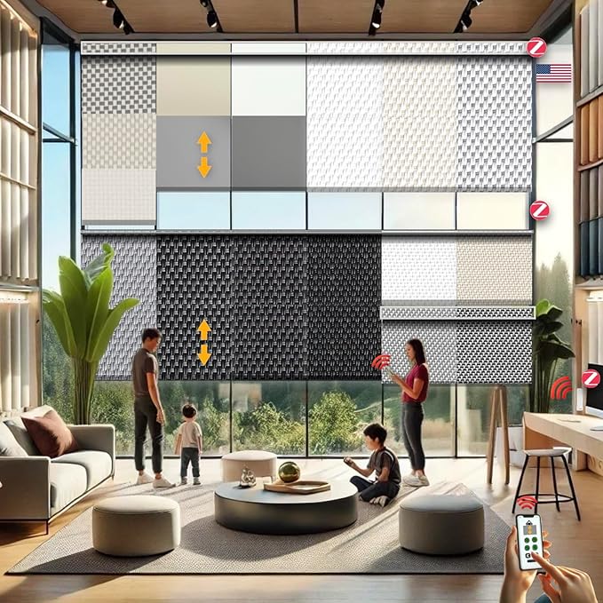 HILADUO Customized Solar Screen Roller Shade Blinds by HILADUOWindowshadefabricsmeetingallresidentialandsomesmallcommercialwindowcoveringsmarketneeds