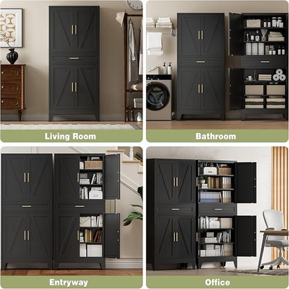 COFaR 71" Tall Metal Storage Cabinet - Image 4
