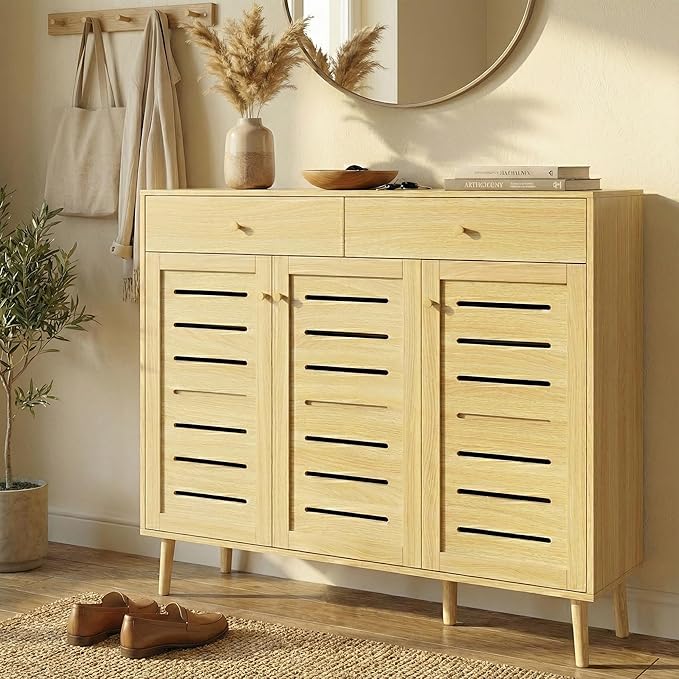 47" Shoe Storage Cabinet with Drawers - Image 8