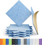 Amantech 12 Pack Acoustic Panels Self Adhesive Sound Proof Foam, High Density by Amantech