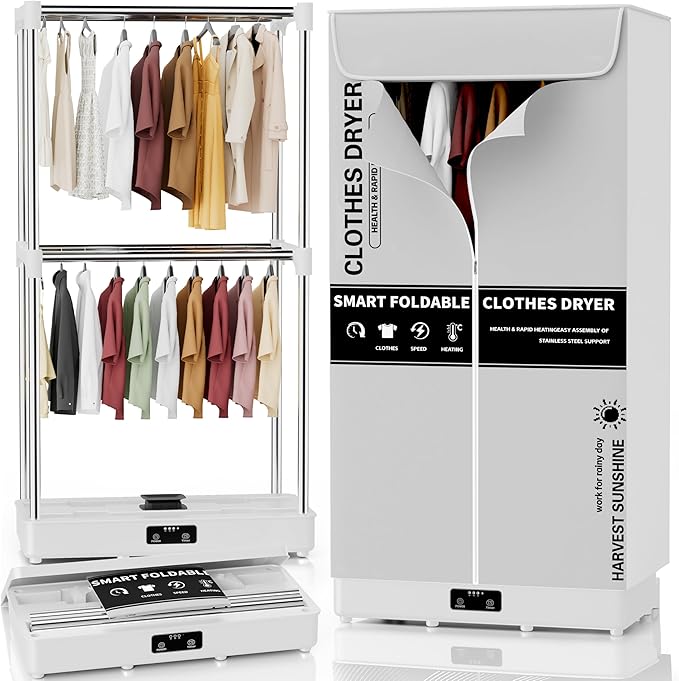 Clothes Dryer, Portable Foldable Drying Machine by Kiseely