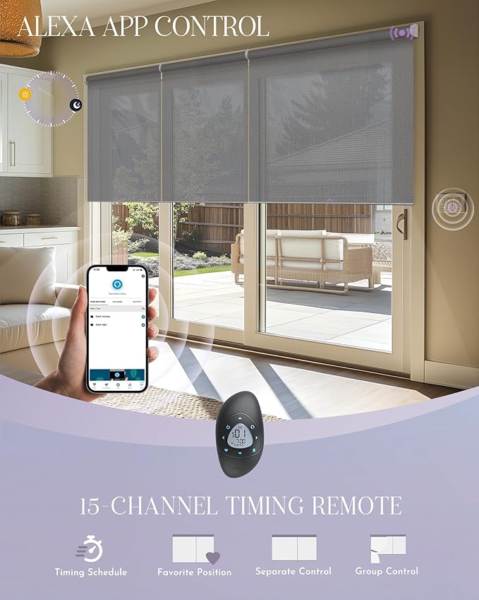 Graywind Smart Coupled Roller Shades Compatible - Image 4