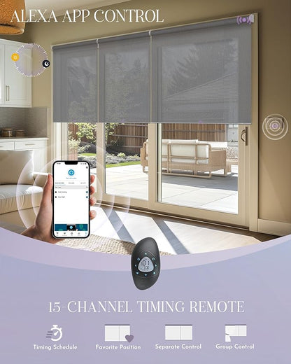 Graywind Smart Coupled Roller Shades Compatible - Image 4