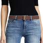 JASGOOD Women No Show Stretch Belt Elastic Web Strap Belt by JASGOOD