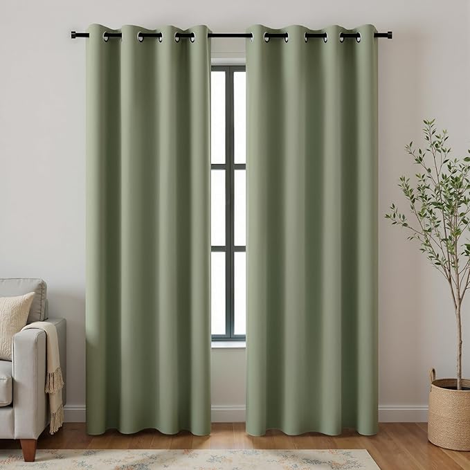 KOUFALL 96 Inches Long Curtains Drapes - Image 3