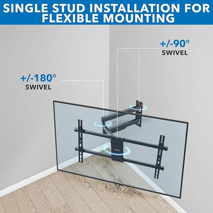 Mount-It! UL Certified Heavy Duty Full Motion TV Wall Mount - Image 5