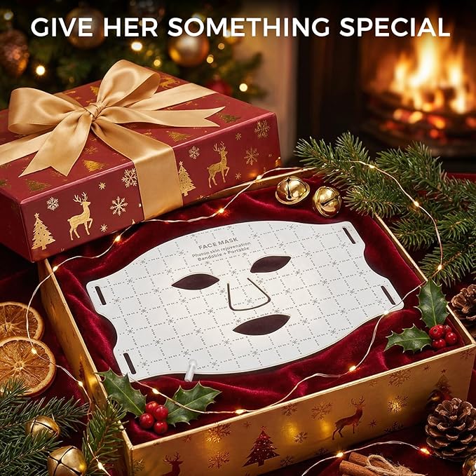 Red Light Therapy for Face & Neck, 7-1 Colors LED Light Therapy mask, - Image 8