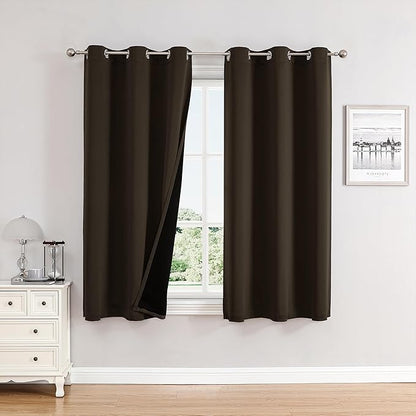 ChrisDowa 100% Blackout Curtains 63 inch Long by ChrisDowa
