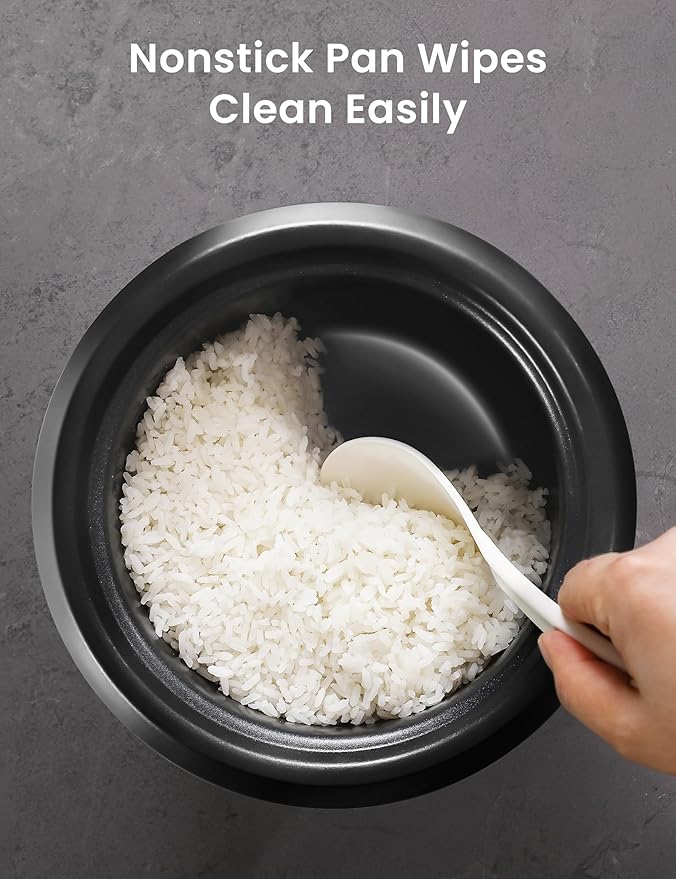 COMFEE' Rice Cooker, 6-Cup Cooked/3-Cup Uncooked, Removable Non-Stick Bowl - Image 6