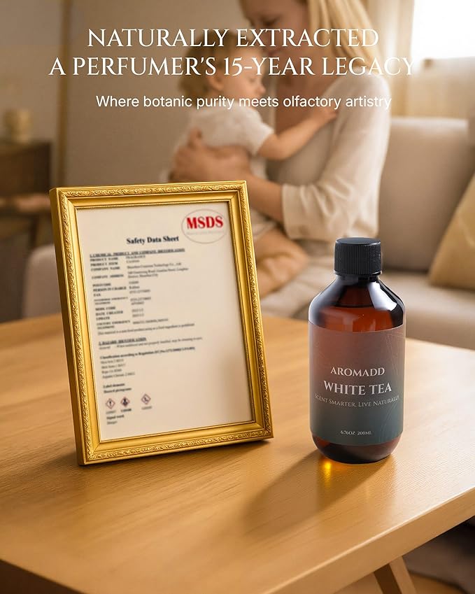 Aromadd White Tea Diffuser Oil Inspired by Luxury Hotel Scent, Essential Oils - Image 6