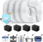 Veken Cat Water Fountain Filters, 4 Pack Replacement Filters & 4 Pack by Veken