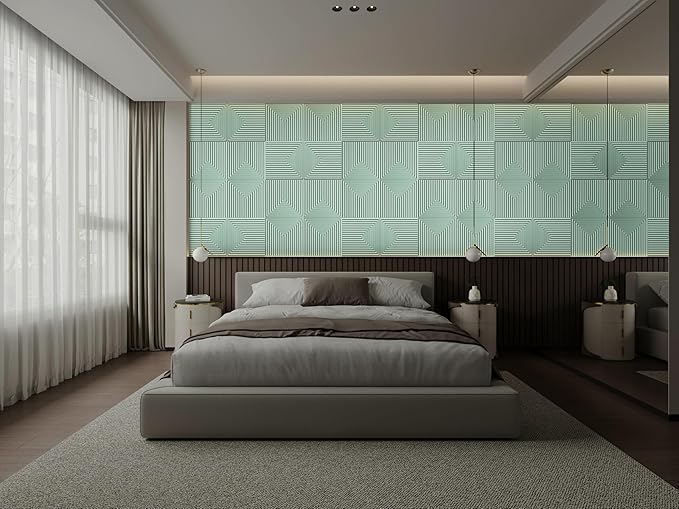 From Plain To Beautiful In Hours 9004 Depth Tier PVC 12 in x 12 in Peel and - Image 9