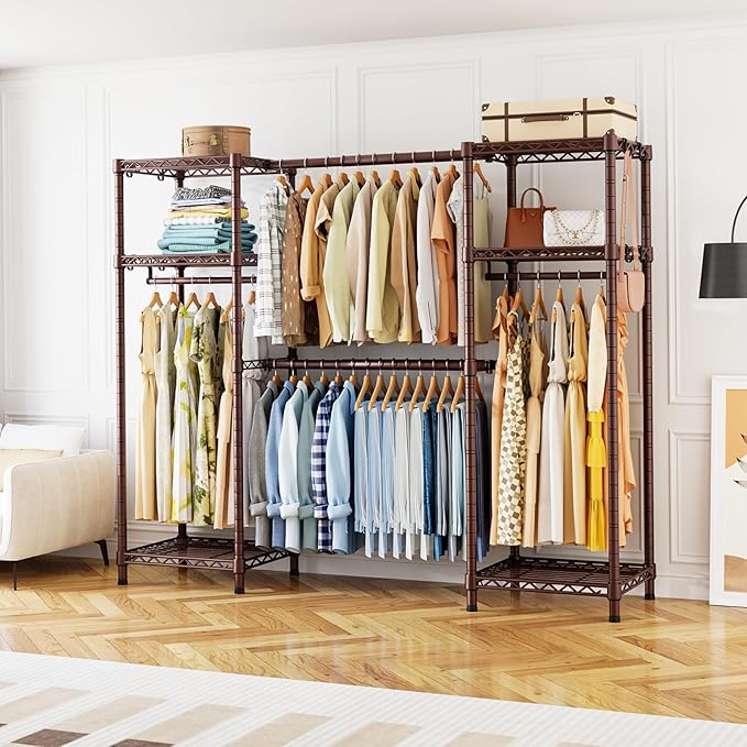Ulif E7 Garment Rack, Heavy Duty Clothes Storage System - Image 6