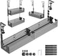 Multi-Model Under Desk Cable Management Tray 2 Packs Metal Under Desk Wire by SRJZMLY