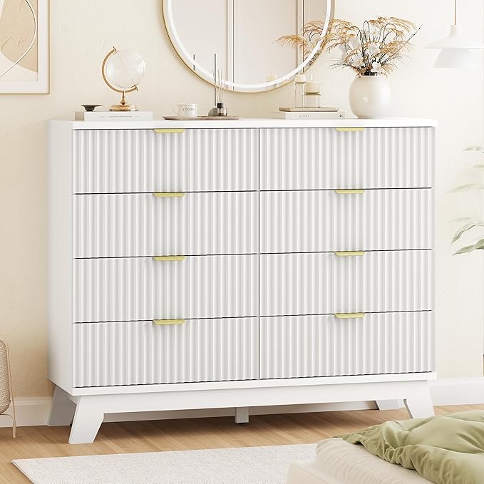 Fluted Dresser for Bedroom by Xixini