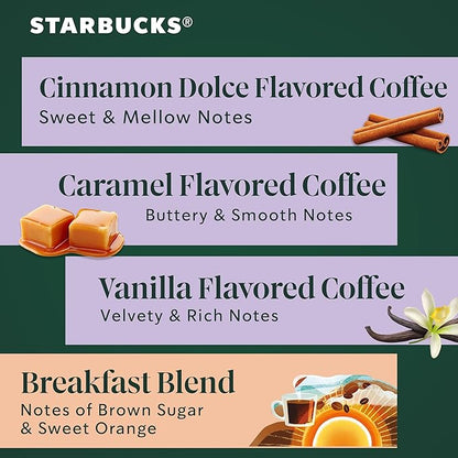 Starbucks K-Cup Coffee Pods, Starbucks Blonde, Dark Roast and Flavored Hot or - Image 4