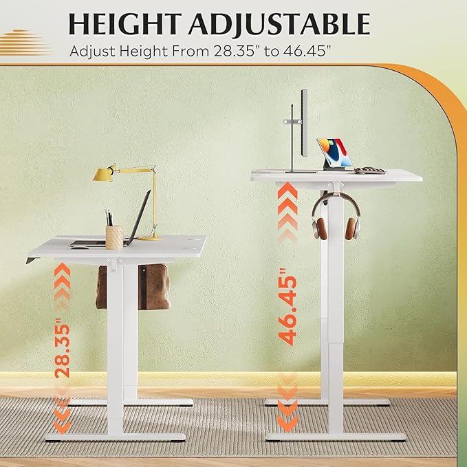 DEVAISE 55 x 28 Inch Electric Standing Desk, One-Piece Desktop Seamless - Image 4