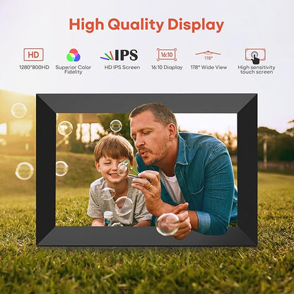 BIGASUO Digital Picture Frame, 10.1" Frameo Digital Frame WiFi - Image 5