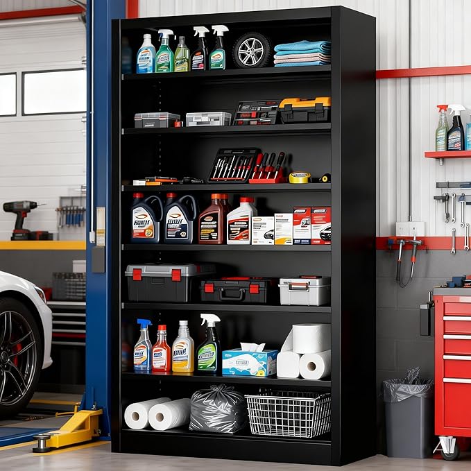 6-Tier Adjustable Steel Garage Storage Shelf - Image 2