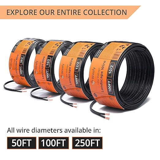 Wirefy 10/2 Low Voltage Landscape Wire 50 ft | Low Voltage Landscape Lighting - Image 7
