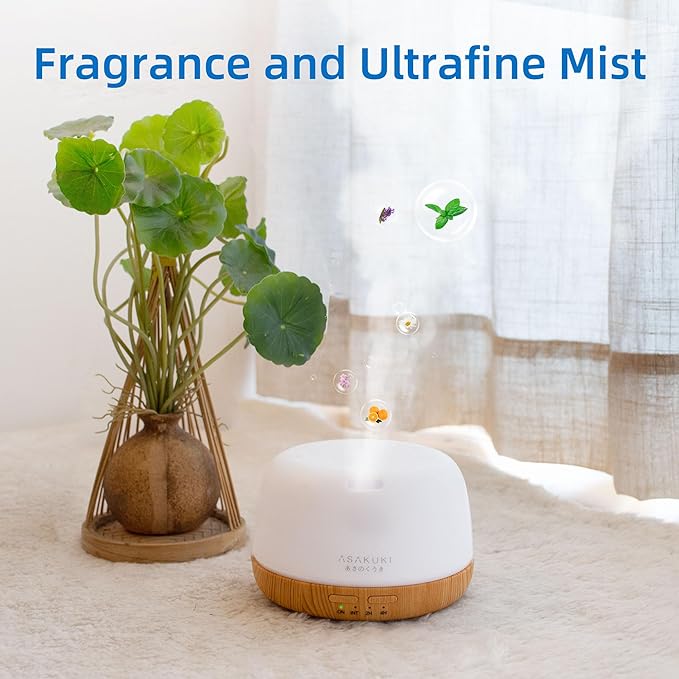 ASAKUKI Essential Oil Diffuser, 300ml Ultrasonic Aromatherapy Oil Humidifier - Image 7